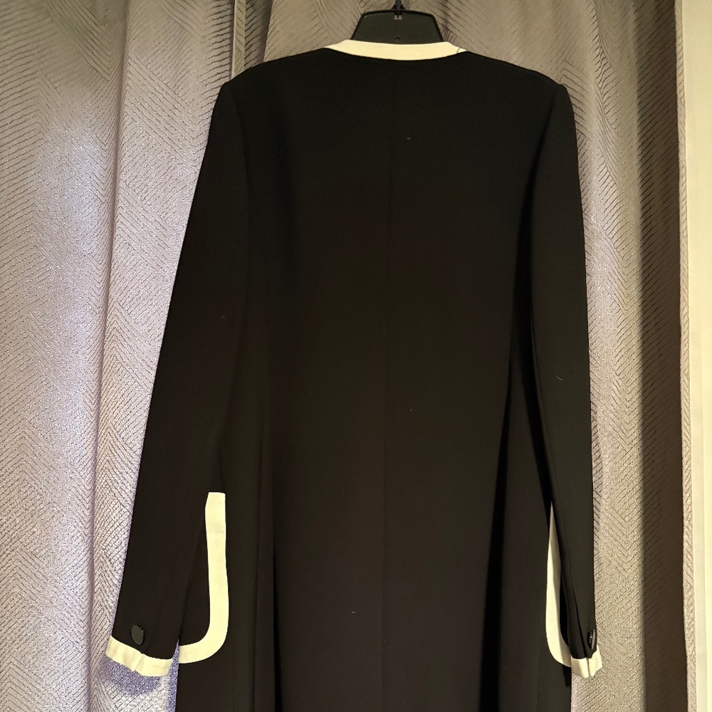 Karl Lagerfeld Long Trench Coat Size 8 - Picture 2 of 8
